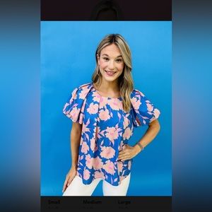 Blue top by Umgee brand